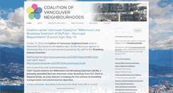 Desktop Screenshot of coalitionvan.org